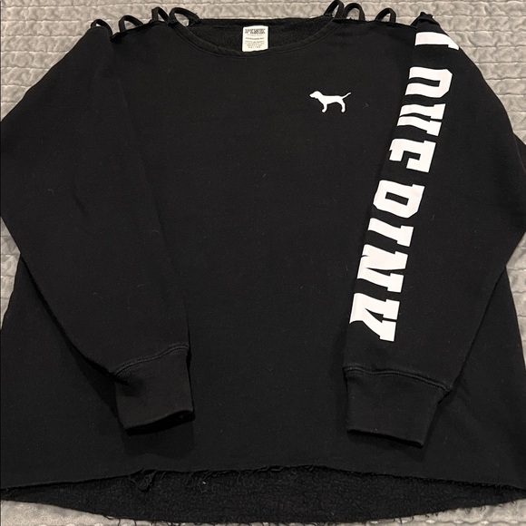PINK Victoria's Secret Black Tee - Picture 1 of 5